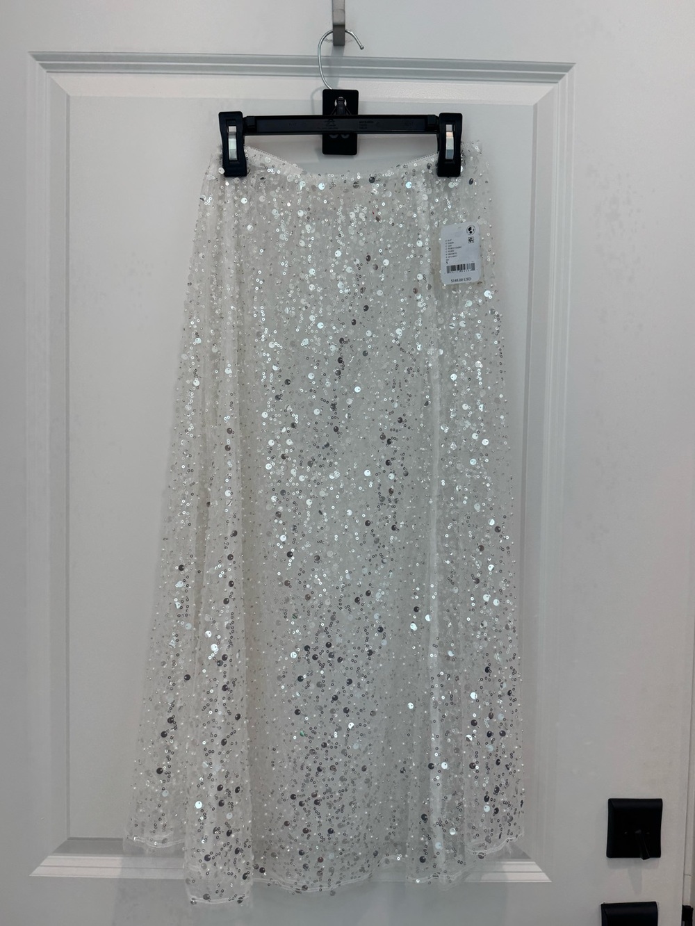 Free People Intimately “Shine On Sheer Sequin Slip Skirt” - Picture 3 of 3